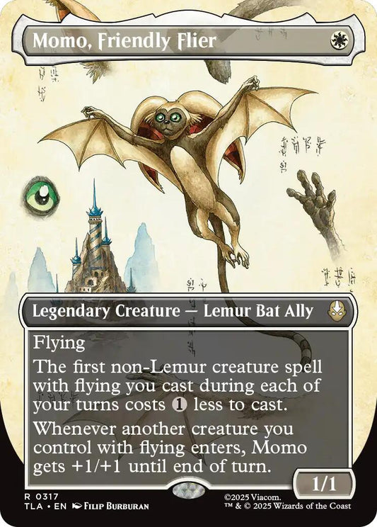 Momo, Friendly Flier (Borderless)