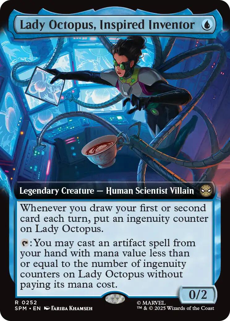 Lady Octopus, Inspired Inventor (Extended Art)