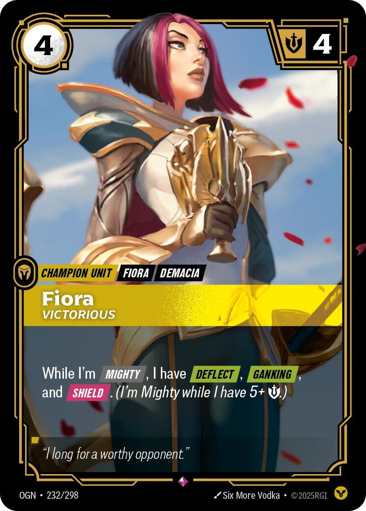 Fiora, Victorious