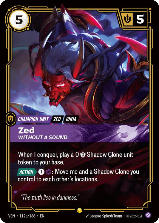 Zed, Without a Sound (Alternate Art)
