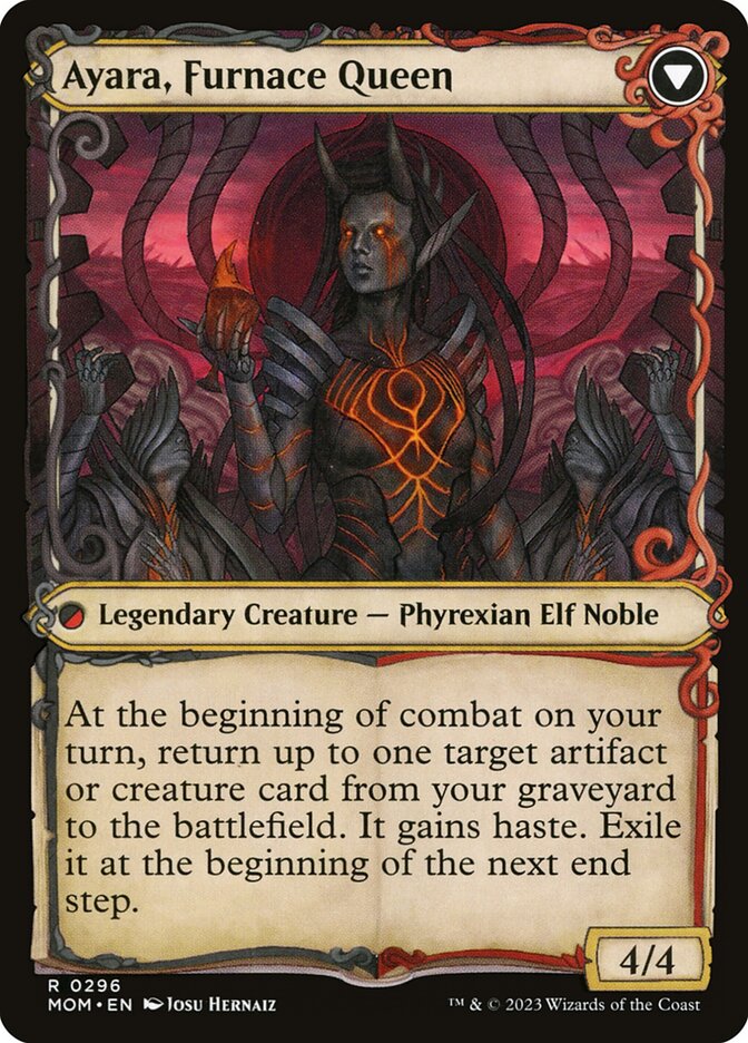 Ayara, Widow of the Realm (Showcase) (Back)