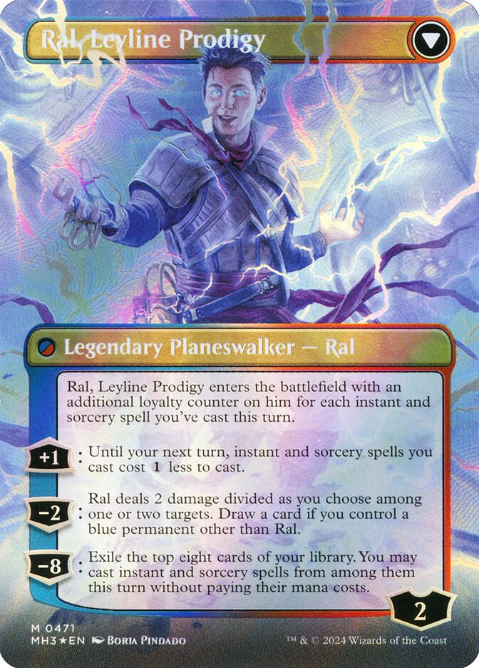 Ral, Monsoon Mage (Borderless) (Textured Foil) (Back)